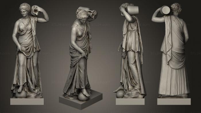 Статуи античные и исторические (Нимфа, STKA_0935) 3D модель для ЧПУ станка